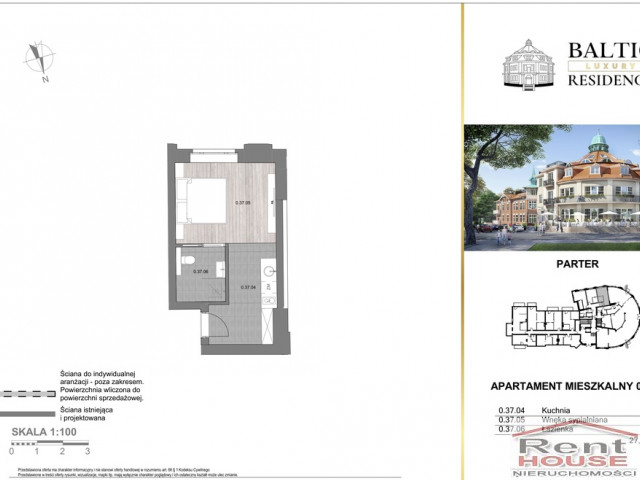 Apartament - dwie kawalerki