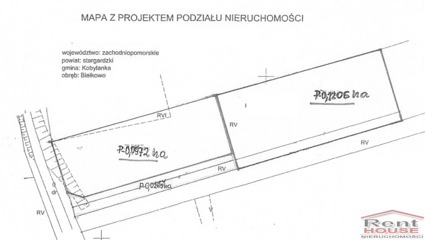 Działka Sprzedaż Bielkowo